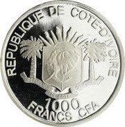 1000 Francs CFA Rembrandt obverse image