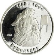 1000 Francs CFA Rembrandt, Ivory Coast, 2006 reverse image