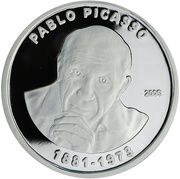 1000 Francs CFA Picasso, Ivory Coast, 2006 reverse image