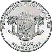 1000 Francs CFA World Cup Championship 2006 obverse image
