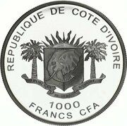1000 Francs CFA FIFA World Cup 2006 obverse image