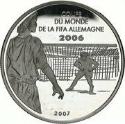 1000 Francs CFA FIFA World Cup 2006, Ivory Coast, 2007 reverse image
