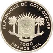 1000 Francs CFA First Victory obverse image
