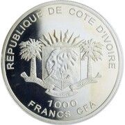 1000 Francs CFA HMS Bounty obverse image