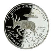 1000 Francs CFA Antidorcas Marsupialis, Ivory Coast, 2009 reverse image