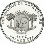 1000 Francs CFA Continent of Hope obverse image