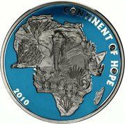 1000 Francs CFA Continent of Hope, Ivory Coast, 2010 reverse image