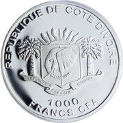 1000 Francs CFA Soleil Royal obverse image
