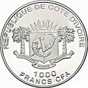 1000 Francs CFA Smilodon obverse image