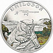 1000 Francs CFA Smilodon reverse image