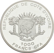 1000 Francs CFA San Hermenegildo obverse image