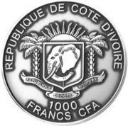 1000 Francs CFA Panther obverse image