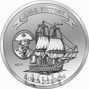 1000 Francs CFA HMS Victory, Ivory Coast, 2017 reverse image