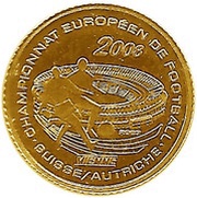 1500 Francs CFA European Football Championship 2008, Ivory Coast, 2007 reverse image