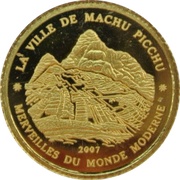 1500 Francs CFA Machu Picchu, Ivory Coast, 2007 reverse image