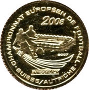 1500 Francs CFA European Football Championship 2008, Ivory Coast, 2007 reverse image