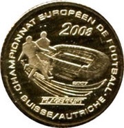1500 Francs CFA European Football Championship 2008, Ivory Coast, 2007 reverse image