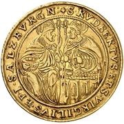 10 Ducats - Wolf Dietrich Von Raitenau, Austria, 1587-1612 reverse image