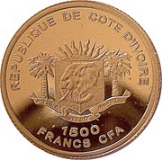1500 Francs CFA Chopin obverse image