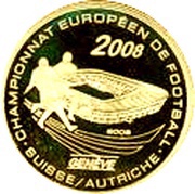 1500 Francs CFA European Football Championship 2008, Ivory Coast, 2008 reverse image
