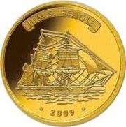 1500 Francs CFA HMS Beagle, Ivory Coast, 2009 reverse image