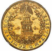 10 Ducats - Wolf Dietrich von Raitenau, Austria, 1593 reverse image