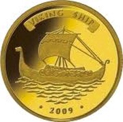 1500 Francs CFA Viking Ship, Ivory Coast, 2009 reverse image