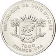 1500 Francs CFA Colossus of Rhodes obverse image