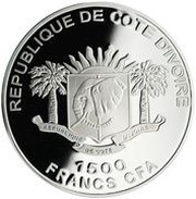 1500 Francs CFA Pharos Lighthouse of Alexandria obverse image