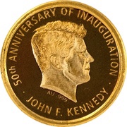 1500 Francs CFA Kennedy's Inauguration, Ivory Coast, 2011 reverse image