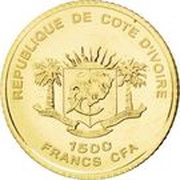 1500 Francs CFA Princess Diana obverse image