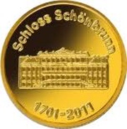 1500 Francs CFA Schönbrunn Palace, Ivory Coast, 2011 reverse image