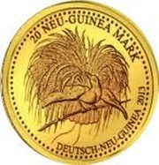 1500 Francs CFA German New Guinea 20 Mark, Ivory Coast, 2013 reverse image