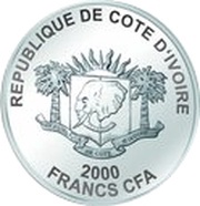 2000 Francs CFA Burj Khalifa obverse image