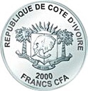 2000 Francs CFA London Eye obverse image