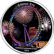 2000 Francs CFA London Eye, Ivory Coast, 2018 reverse image