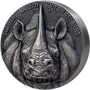 5000 Francs CFA Rhino, Ivory Coast, 2019 reverse image