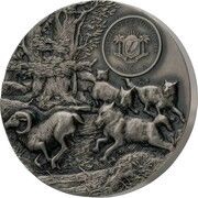 5000 Francs CFA Wolf obverse image