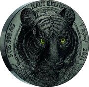 5000 Francs CFA Tiger, Ivory Coast, 2021 reverse image