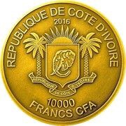 10 000 Francs CFA Lion obverse image