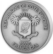 10 000 Francs CFA Lion obverse image