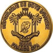 10 000 Francs CFA Buffalo obverse image