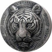 10 000 Francs CFA Tiger, Ivory Coast, 2022 reverse image