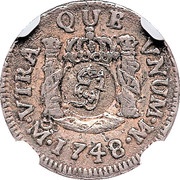 5 Pence - George II FRD VI D G HISP ET IND R; Mexico City mint; countermarked reverse image