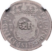 1 Shilling 8 Pence - George II FRD VI D G HISP ET IND R; Lima mint; countermarked obverse image