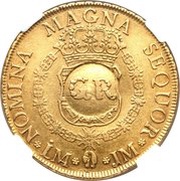 5 Pounds - George II FERDIND VI D G HISPAN ET IND REX reverse image