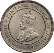 1 Farthing - George V obverse image