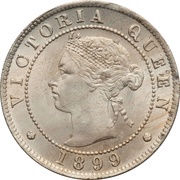 ½ Penny - Victoria obverse image