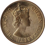 ½ Penny - Elizabeth II Jamaican Coinage obverse image