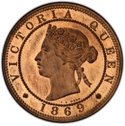 1 Penny - Victoria Bronze piedfort obverse image